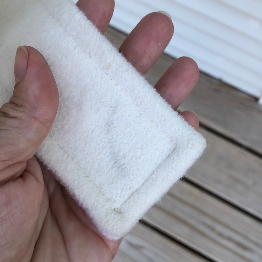 Ann Klein Cream/white jacket with gloves - Picture 7 of 8